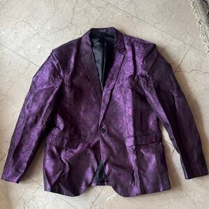 Funky Purple Paisley Coofandy Men's Blazer-Size M